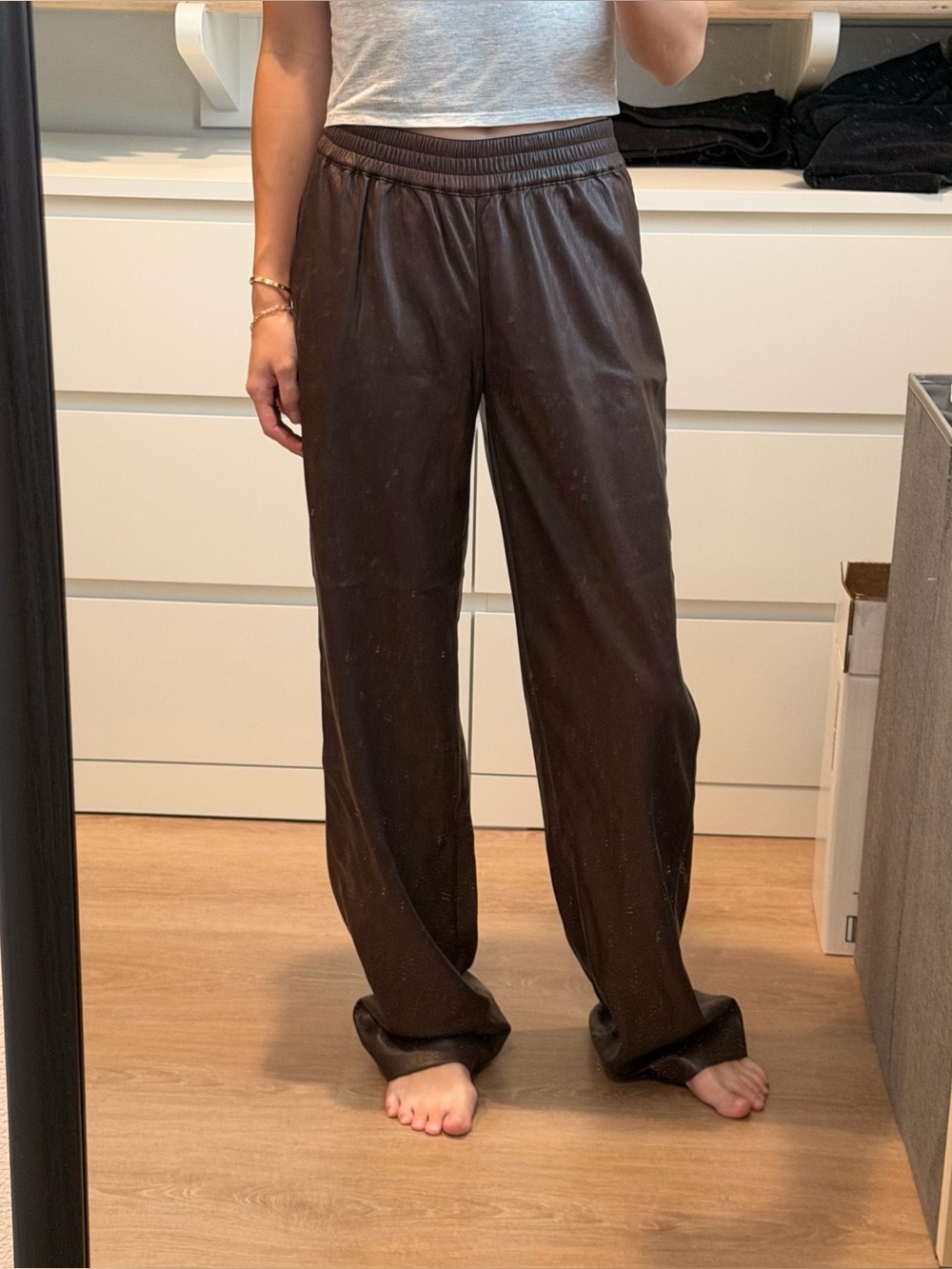 Aritzia BABATON Leather pant 2XS